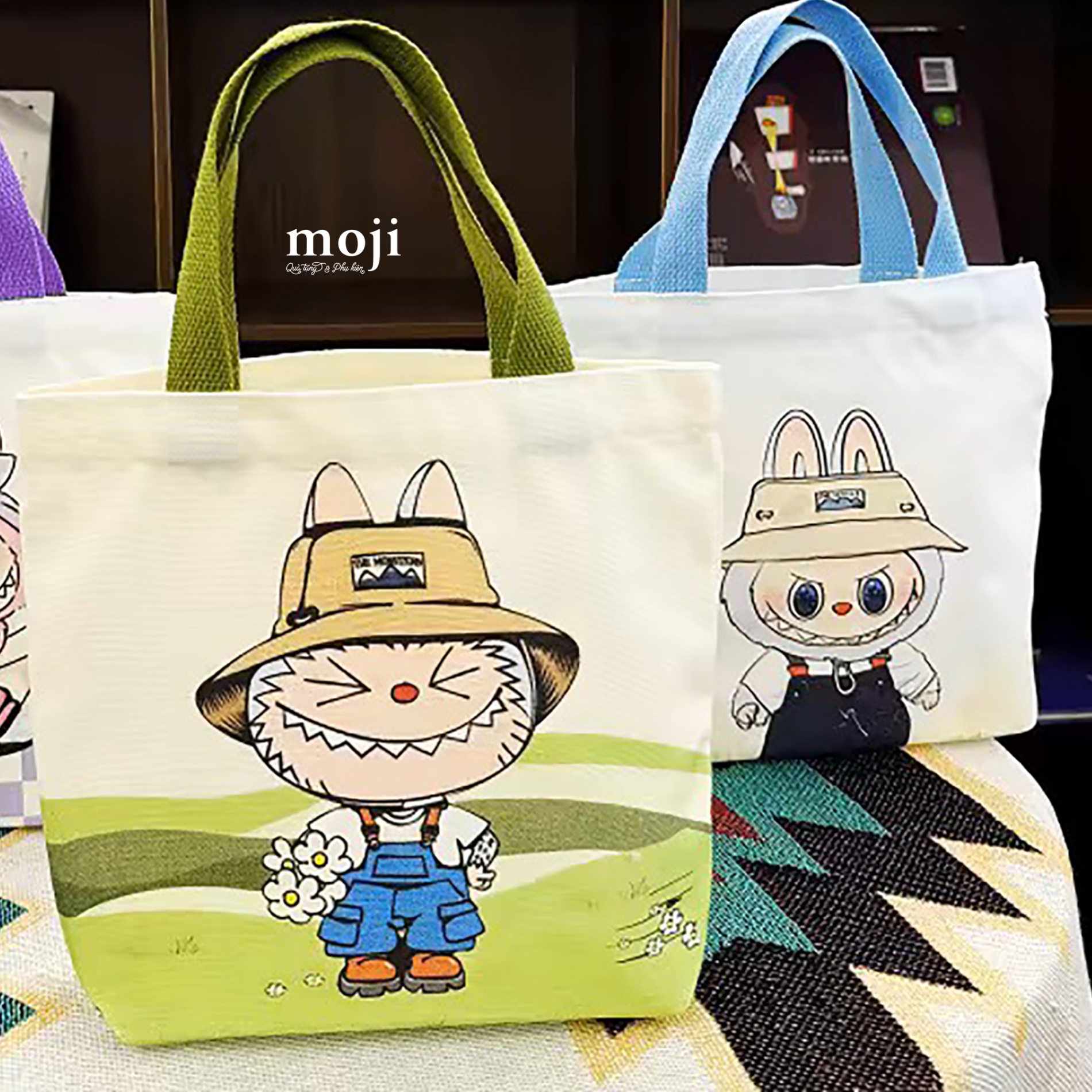 Túi đựng cơm MJ unoff Labubu đội mũ