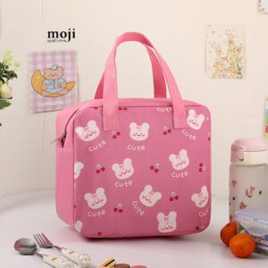 Túi đựng cơm giữ nhiệt Baby bear cute face fruit cherry
