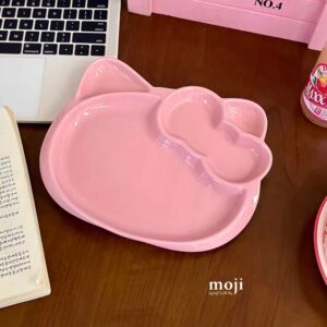 Đĩa gốm sứ Sanrio Hello Kitty face
