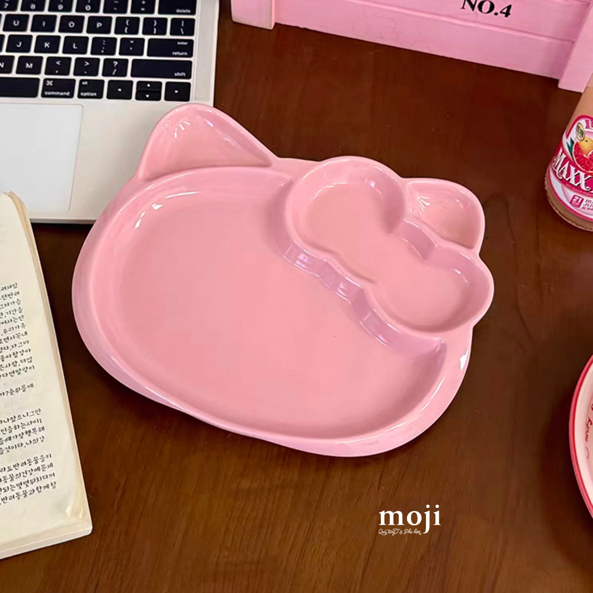 Đĩa gốm sứ Sanrio Hello Kitty face