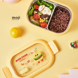 Hộp cơm inox Nice food burger 2 ngăn